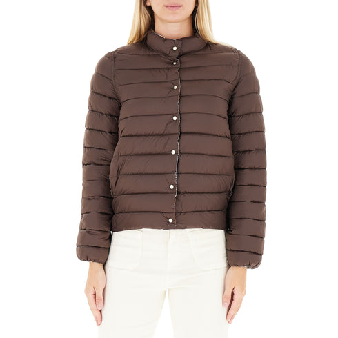 Piumino Donna Corto Fantasia Reversibile